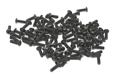 iexcell 100 Pcs #4-40 x 3/8" Alloy Steel 10.9 Grade Hex Socket Button Head Cap Screws Bolts Kit, Black Oxide Finish - size: #4-40 x 3/8"