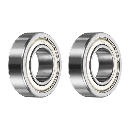 uxcell 2Pcs 15309-ZZ Non-Standard Ball Bearings 15mm ID x 30mm OD x 9mm Thickness Bearings Double Rubber Sealed Chrome Steel Bearing for Industrial Machinery