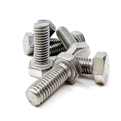 M8 Hex Bolt, M8-1.25 x 20mm Hex Head Screw Bolts, 304 Stainless Steel, Fully Threaded, Plain Finish, Hex Tap Bolts 20Pcs (M8x20mm) - size: M8x20mm