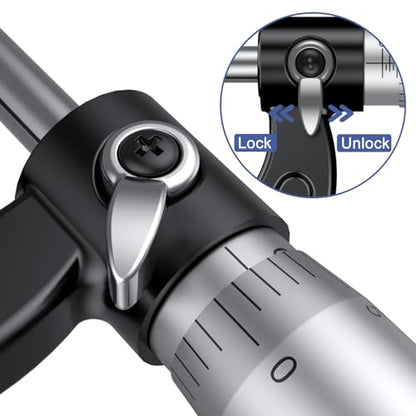 HDLNKAK Outside Micrometer 0-1"/0.0001", with Zero Wrench and Case (Black) - color: Black