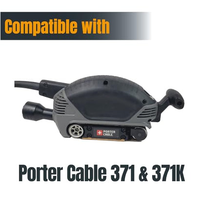 POWERTEC 401408 2-1/2 x 14 Inch Sanding Belts, 80 Grit Aluminum Oxide Belt Sander Sanding Belt for Porter Cable 371 & 371K Belt Sander, Wood & Paint Sanding, Metal Polishing, 10PK - style: 2-1/2 x 14, 80 Grit