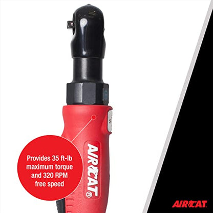 AIRCAT Pneumatic Tools 801: Composite Ratchet 320 RPM, 35 ft-lbs Maximum Torque - 3/8-Inch - size: 3/8-Inch (Pack of 1)