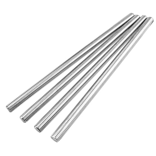 4pcs M14 x 250mm Fully Threaded Rod, M14-2mm Thread Pitch,304 Stainless Steel Long Threaded Screw, Right Hand Threads (M14 x 250mm) - size: M14 x 250mm