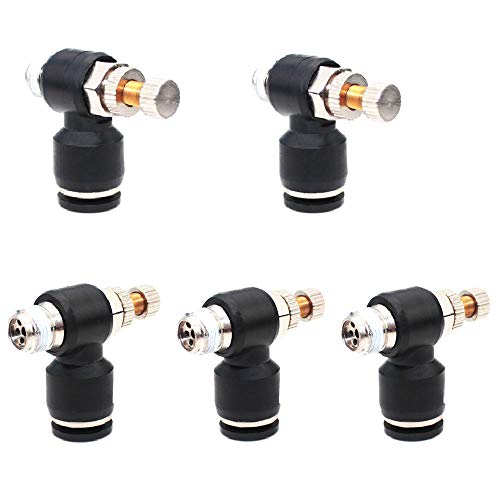 Beduan Pneumatic Push to Connect Air Flow Control Valve, 4mm OD x 1/8" Male - size: 4mm x 3.2mm