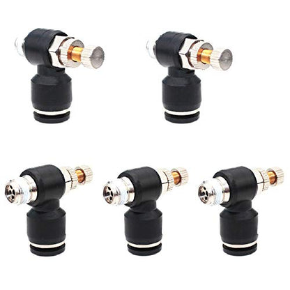 Beduan Pneumatic Push to Connect Air Flow Control Valve, 4mm OD x 1/8" Male - size: 4mm x 3.2mm