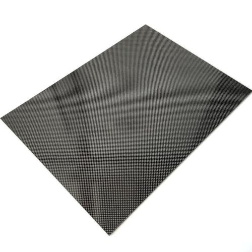 Carbon Fiber Sheet Plain Glossy Finish 300x400x1.0MM,3K Carbon Fiber Panel Plate - size: 300x400x1.0mm, style: Plain Glossy Finish