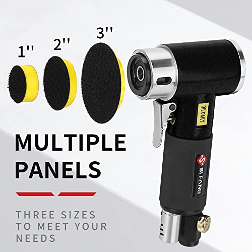 SI FANG Mini Air Sander 1/2/3 Inch Pneumatic Small Random Orbital Polisher - style: 1"2"3" Sander Kit