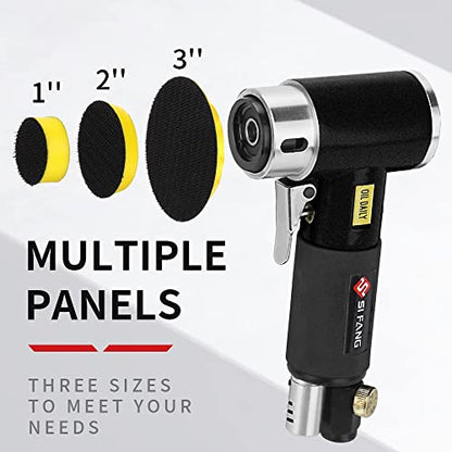 SI FANG Mini Air Sander 1/2/3 Inch Pneumatic Small Random Orbital Polisher - style: 1"2"3" Sander Kit