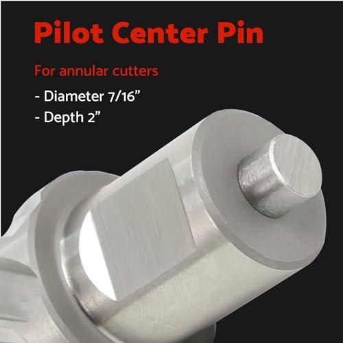 S&F STEAD & FAST Pilot Pin 3/16" x 4", 2-Pc for Annular Cutter - size: 3/16" x 4"