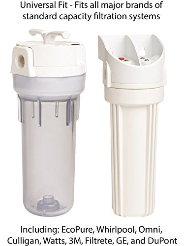 EcoPure EPW2P Pleated Universal Whole Home Water Filter – Fits Standard Capacity Systems – NSF Certified-– 30 Micron-– Reduces Sediment,Sand,Dirt & Rust-– 3-Month Life per Filter,(Pack of 4) - size: 2 Count (Pack of 4), style: Pleated Filter