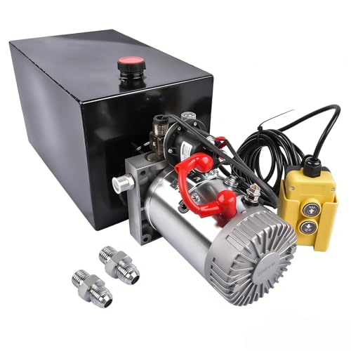 Single Acting Hydraulic Pump 12V DC, 15 Quart, 3200 PSI