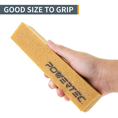 POWERTEC 3 x 21 Inch Sanding Belts, 20PK, 5 Each of 40/80/120/240 Grits Aluminum Oxide Sandpaper, 3x21 Sanding Belt for Portable Belt Sander, Woodworking, Paint Sanding, Metalworking (110434) - style: Assorted 40-240 Grit & Cleaning Stick