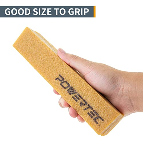 POWERTEC 3 x 21 Inch Sanding Belts & Cleaning Stick, 3 Each of 60/80/120/180/240/400 Grits Aluminum Oxide Sandpaper, 3x21 Sanding Belt for Portable Belt Sander, Woodworking, Paint Sanding (110437) - style: Assorted 60-400 Grit & Cleaning Stick