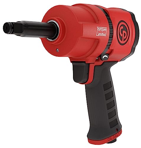 Chicago Pneumatic CP7748TL-2-1/2 Inch Air Impact Wrench with 2 Inch Extended Anvil, Torque Limited, Pistol Handle, Max Torque Reverse Output 960 ft.lbs / 1300 Nm - 7000 RPM, Twin Hammer - size: 2-Inch Extended Anvil - Torque Limited, style: New Version