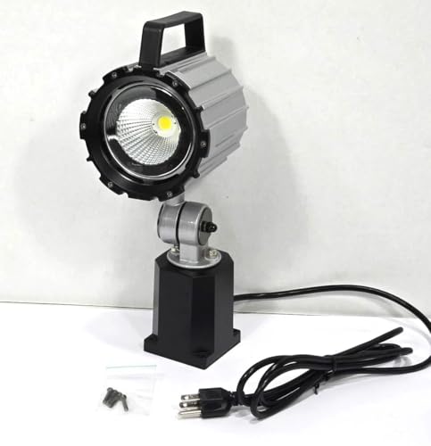Electrix 8700 Machine Tool LED Light, 4-3/4" Arm Length, 2800 Lumens, 20W, Silver Color, Material of Construction: Steel, Articulating Arm Task Light