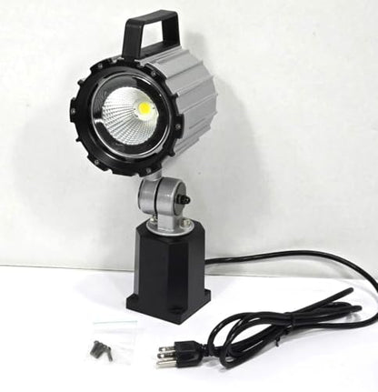 Electrix 8700 Machine Tool LED Light, 4-3/4" Arm Length, 2800 Lumens, 20W, Silver Color, Material of Construction: Steel, Articulating Arm Task Light