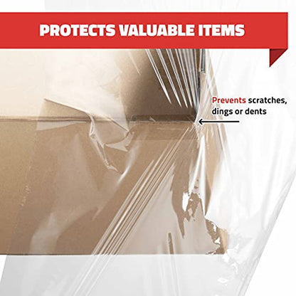 Simply Cool 40 Pack Stretch Wrap 18 Inch 80 Gauge Shrink Wrap - color: Clear, size: 40 Pack
