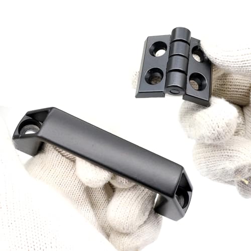 2020 Aluminum Extrusion T Slot Hardware 8Pcs Pivot Hinge 4Pc Handle - style: 4 sets with M6 8 sets with m4
