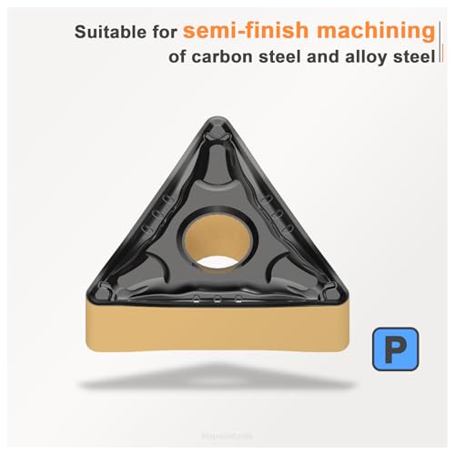 CNC Carbide Inserts TNMG 431 Tnmg220404PM for Metal Lathe Cutting Steel, Semi-Finishing chipbreaker for Turning Cutter, 10 PCS. - size: TNMG220404-MD