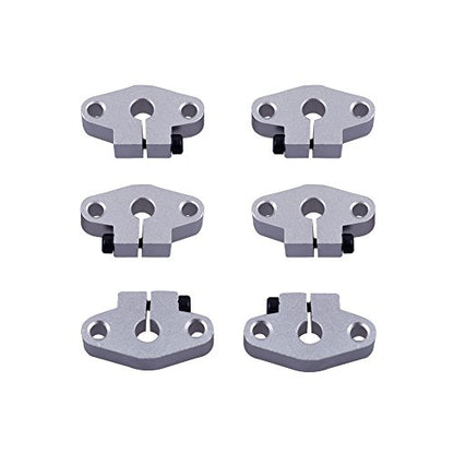 6 Pieces Aluminum SHF8 Size 8mm Linear Rod Rail Shaft Support Motion