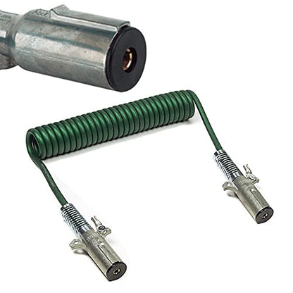 Phillips Industries 23-4625 Single Pole Coiled Liftgate Charging Cable Electrical Assembly (15 Feet, 1 Hot, 100 amp) Long Haul Truck Trailer Tractor