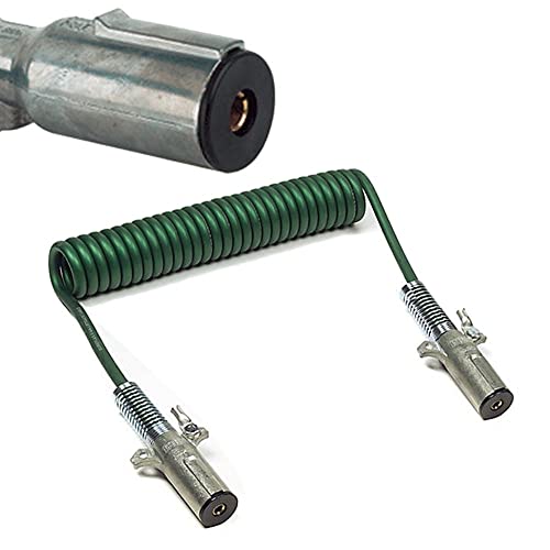 Phillips Industries 23-4625 Single Pole Coiled Liftgate Charging Cable Electrical Assembly (15 Feet, 1 Hot, 100 amp) Long Haul Truck Trailer Tractor
