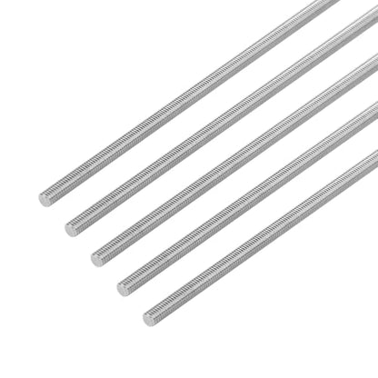 5Pcs Fully Threaded Rod & Studs, M3 x 150mm Long Threaded Screw, 0.5mm Thread Pitch, 304 Stainless Steel Right Hand Thread Bar Studs for Furniture Machinery Assembly - size: M3 x 150mm