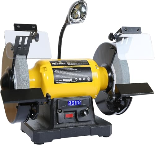 Woodskil Digital Display 8" Variable Speed Bench Grinder for Knife,3/4HP,5A - size: 8" Variable Speed Grinder