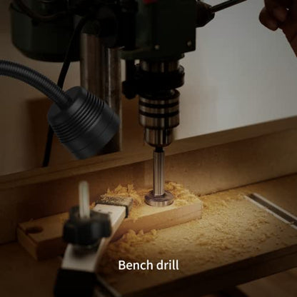 Magnetic Light, 14W Magnetic Lathe Lights, IP66 Waterproof Led Machine Lights 1400 Lumens for Lathe Lighting Milling Machine, Drill Press Lighting - color: 6T Magnetfuß