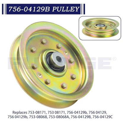 3 Pack 756-04129B Idler Pulley 4.25 for Cub Cadet 50" RZT 50 Deck - color: M3 3x756-04129B Yellow