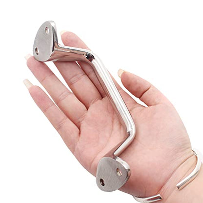 SHENGHUISS 2 Pack 5.8 INCH (148MM) Solid 316 Stainless Steel Marine Grade Boat Grab Handle Polished Marine Heavy Duty Grab Bar Handrail W/Screws Boat Yacht Accessoies - color: C-6 inch 2 Pack