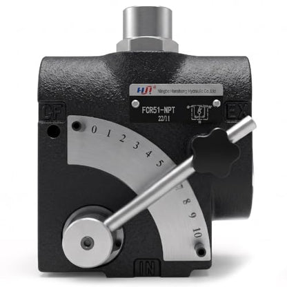 Hydraulic Adjustable Flow Directional Control Valve (1/2 NPT Port, 30 GPM, FCR51 with Relief) - size: 1/2" NPT Port, 30 GPM, style: FCR51 with Relief