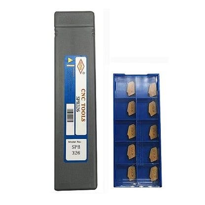 Grooving Slotting Tool Cut Off Plate Tool Lathe Turning Tools SPB326, Grooving Cut-Off Tool with 12 pcsSP300 Carbide Turning Inserts Grooving Parting Blade Plate - size: SPB326+SP300
