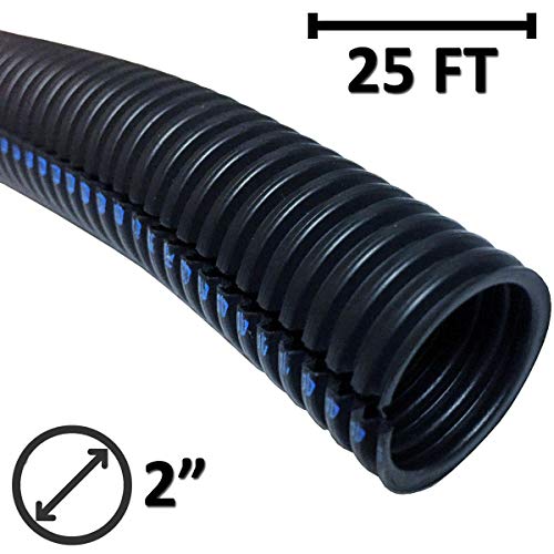Electriduct 2" Flame Retardant Polypropylene Split Wire Loom - 25 Feet - size: 2 Inch