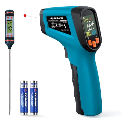 Tilswall Infrared Thermometer, Laser Temperature Gun -58°F~1112°F, Blue - color: Blue