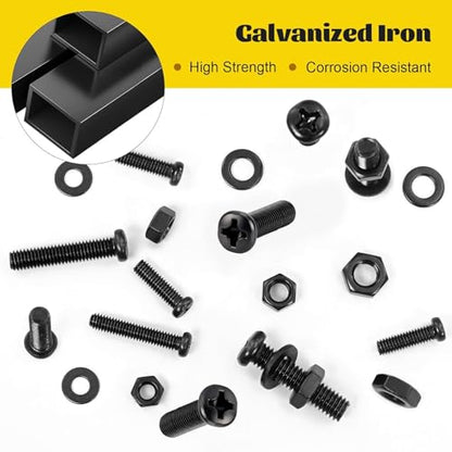 225pcs M4M5M6 Pan Head Machine Screw Assortment Kit,14/22/28/38/53 mm - size: B M4M5M6 225pcs