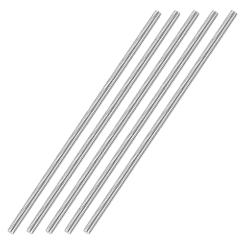 M3-0.5 Fully Threaded Rod 180mm Length Coarse Thread 5Pcs - size: M3-0.5 180mm