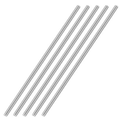 M3-0.5 Fully Threaded Rod 180mm Length Coarse Thread 5Pcs - size: M3-0.5 180mm