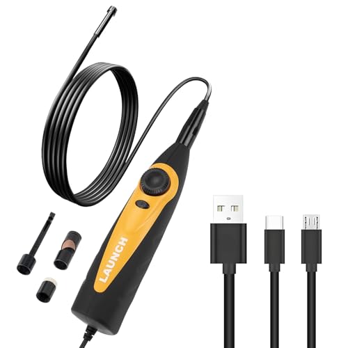 LAUNCH X-431 VSP-100 Endoscope Work with X-431 Tablet 5.5mm Ultra-Thin Digital HD USB Video Inspection Camera Multi-Angle Imaging One-Click Snapshot IP67 Waterproof Borescope Videoscope