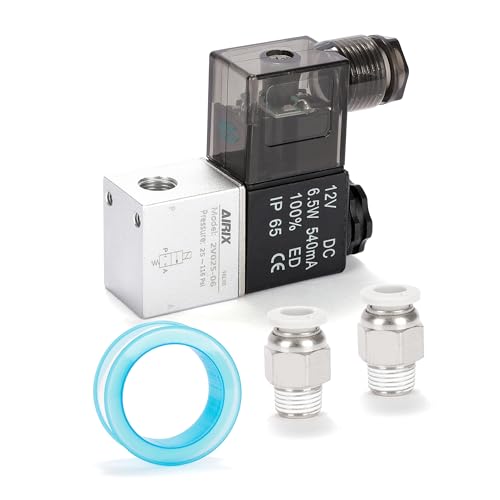 1/8" NPT Solenoid Valve 2V025-06, 2-Way Normally Closed, DC 12V, DIN - size: NPT1/8″/DC12/Junction on Box, style: 2-Way Solenoid Valve