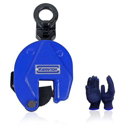 1Ton/2200LB Vertical Lifting Plate Clamp, Jaw Opening 0.8IN - style: 1 Ton