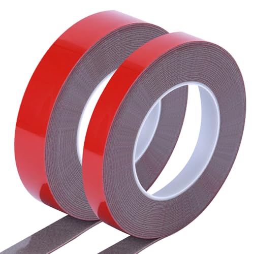 Qoqooice Acrylic Double Sided Tape Heavy Duty Mounting Tape 0.4"/0.79“ x 33 FT Resistente Clear Super Stick Tape with Acrylic High Tack Strong Adhesive for Outdoor Indoor - size: 0.4 Inch and 0.79 Inch x 33FT