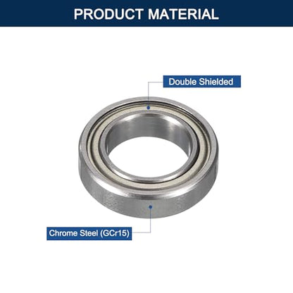 R155ZZ Deep Groove Ball Bearings, ID 5/32" x OD 5/16" x Width 1/8" Miniature Bearings, Double Metal Shielded Ball Bearing Chrome Steel Z2 Lever 5pcs - size: R155ZZ 5/32" x 5/16" x 1/8"