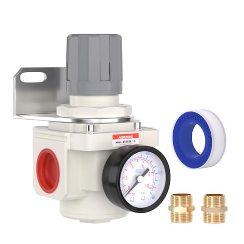 AIRZOE 1" NPT Air Pressure Regulator,Compressed Air System,Mini Air Regulator AR5000-10,0-150 PSI Gauge - size: 1"NPT
