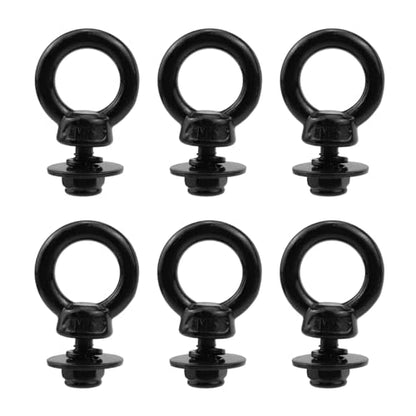 Antrader Lifting Shoulder Eye Bolts,M6 Machinery Shoulder Lifting Eye Bolt - size: M6-(With Lock Washers)
