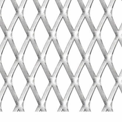 Heavy Duty Expanded Metal Mesh Panel, Stainless Steel Fence Panel for Security, Animal Pens, Runs, Aviaries, and Repairs - color: Silver-B, size: 19.7" x 19.7" x L x W
