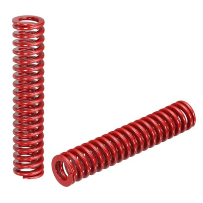 HARFINGTON 2pcs Die Spring 1/2" OD x 2.5" Free Length SMH2010, Red - size: 1/2" OD x 2.5" Free Length