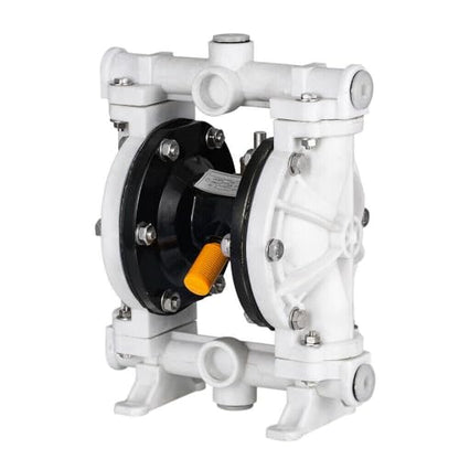 100 PSI Air-Operated Double Diaphragm Pump Membrane Pump Polypropylene 13 GPM Max 1/2 Inch Inlet/Outlet Port Engine Oil Transfer Pump for Chemical Industrial Use