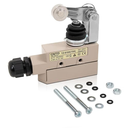 CNTD TZ-6104 15A Heavy Duty Micro Switch Roller Plunger - style: TZ-6104