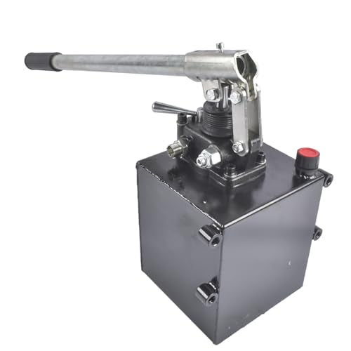 Double Acting Hydraulic Hand Pump with 5 Quart Tank, 1.5 CID, 3600 PSI - size: 5 QTs, 1.5CID